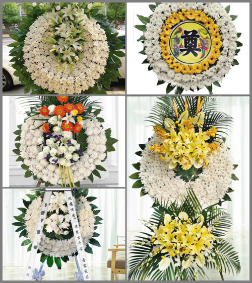 四川成都金堂县广兴镇风岭村花圈速递
